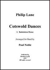 Cotswold Dances Movt. 2 Badminton House Concert Band sheet music cover